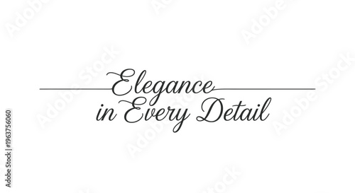 Elegant typography and design concept.