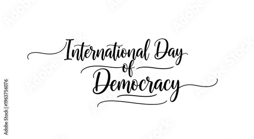 International Day of Democracy celebration concept.
