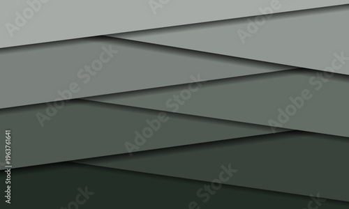 Modern Material Design Background with Overlapping Gray Layers and Shadows. vector illustration