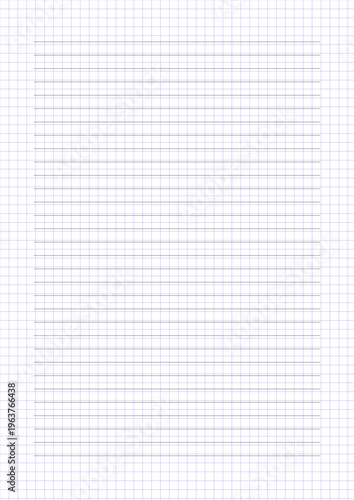 A4 Blank Horizontal Lined Paper Sheet, Line color is black, Line Spacing is 8mm, Line width is 0.5 pixels, white Background with purple Grid pattern
