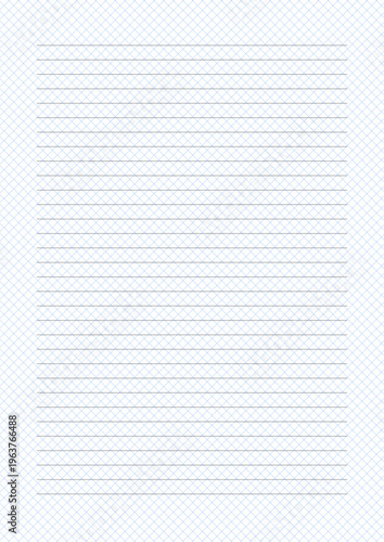 A4 Blank Horizontal Lined Paper Sheet, Line color is black, Line Spacing is 8mm, Line width is 0.5 pixels, white Background with blue crosshatch pattern