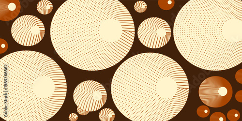 Halftone circular dotted frames set. Circle dots texture isolated on white background. Spotted spray texture. Vector abstract design element spiral circle sound wave vector logo modern black and white