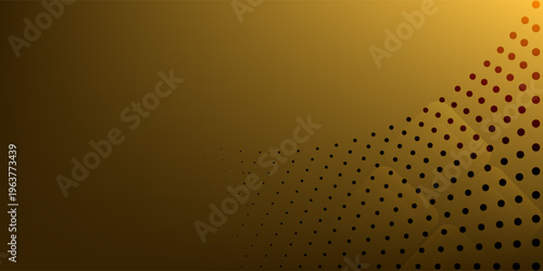 Elegant Gold Abstract Gradient Background With Halftone Dot Pattern for Luxury Design and Branding