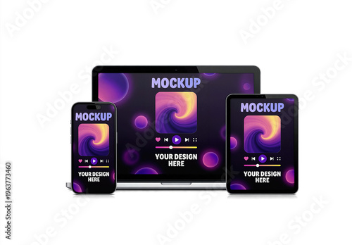 Responsive Digital Devices Screen Mockup