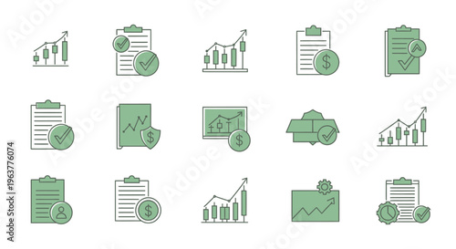Collection of Business Icons and Graphics.