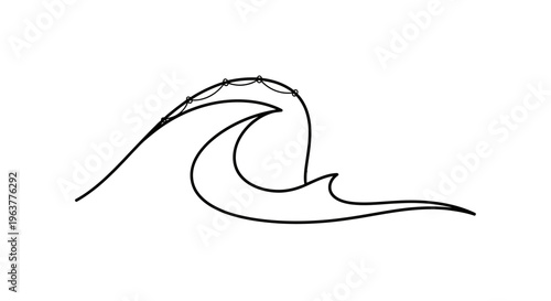 Wave ocean water sea swell crest.