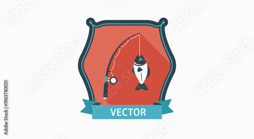 Vector illustration of a fish.