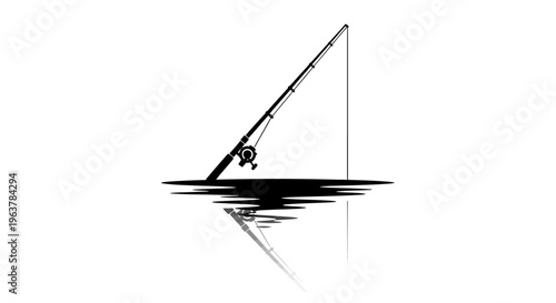 Sailing boat on calm water surface.