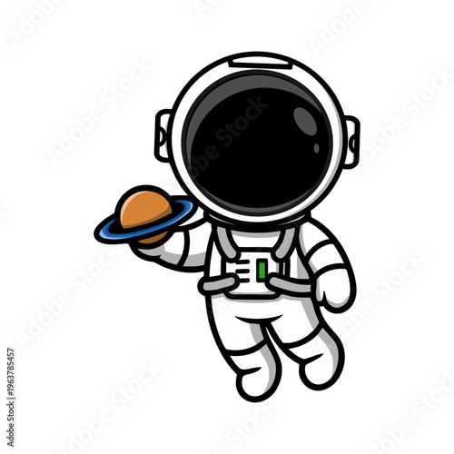 a illustration of cute astronaut