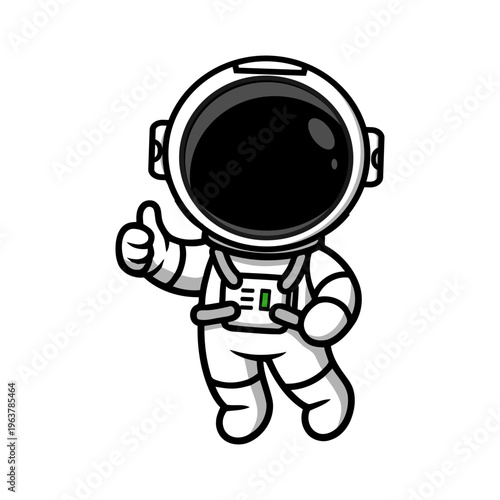 a illustration of cute astronaut