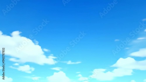 Wallpaper Mural Vast blue sky with soft cumulus clouds drifting gently, subtly tilting up and panning under soft natural light. Concept of boundless potential and profound openness Torontodigital.ca