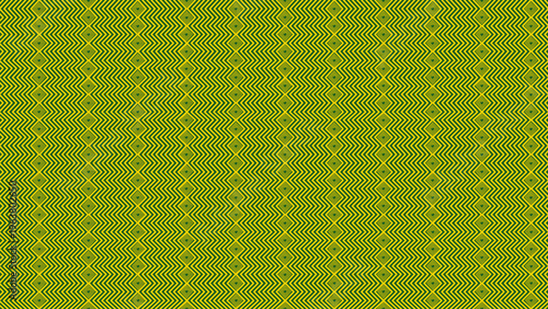 緑の幾何学雷文シームレスパターン（和風・抹茶色・竹・エコロジー・ベクター背景）：Green geometric zigzag lightning seamless pattern. Traditional Japanese tea green oriental background for eco and fresh design.