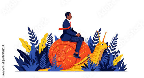 Strategic professional navigating corporate inertia and slow digital transformation progress