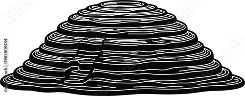 Abstract Spiral Design with Layered Circular Lines for Conceptual, Modern, and Geometric Art Projects