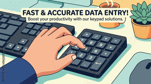 Fast and Accurate Data Entry with Keypad