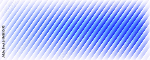 Abstract vertical blue light bar pattern background with glowing cyan center, creating a vibrant digital sound wave or equalizer effect, isolated on