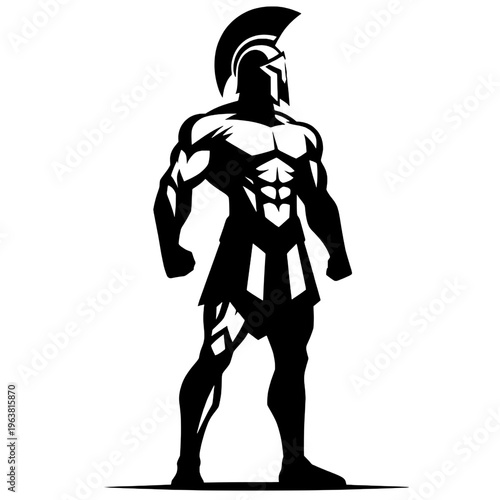 Silhouette of a Spartan prince