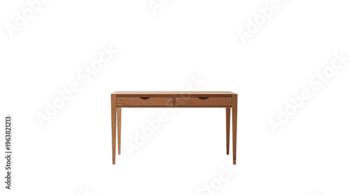 wooden table with drawers