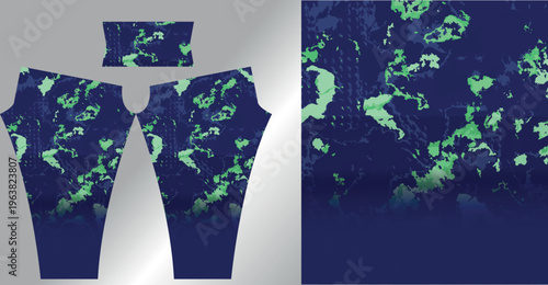 Abstract background style for sports leggings