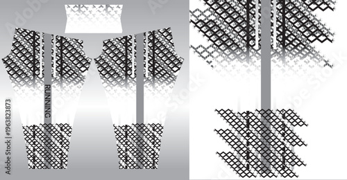 Abstract background style for sports leggings