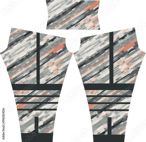 Abstract background style for sports leggings