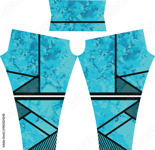 Abstract background style for sports leggings