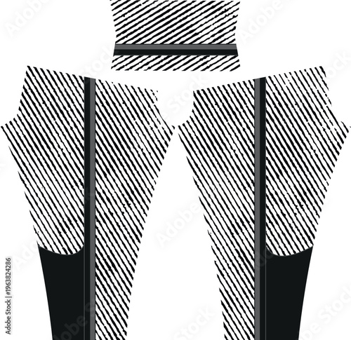 Abstract background style for sports leggings