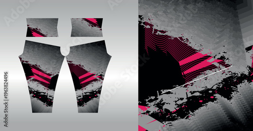 Abstract background style for sports leggings