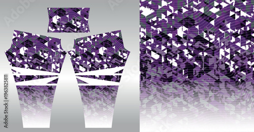 Abstract background style for sports leggings
