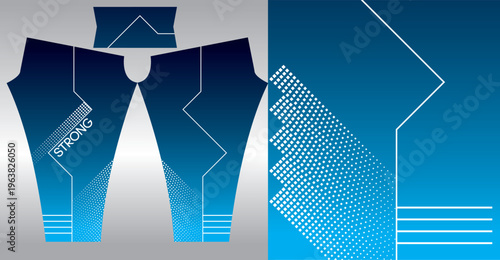 Abstract background style for sports leggings