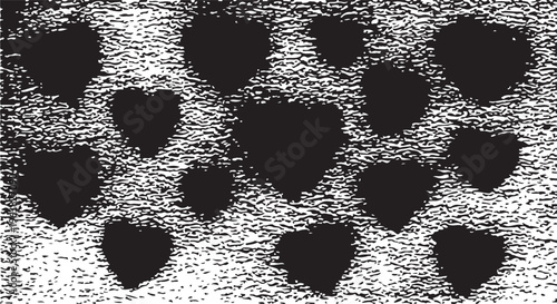 Hand Drawn Hearts Collection. Love Symbol Set Handdrawn scratchy heart illustration 