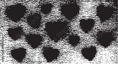 Hand Drawn Hearts Collection. Love Symbol Set Handdrawn scratchy heart illustration 