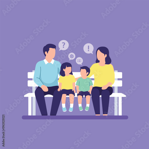 A person sits calmly on a chair in a serene purple room, conveying a sense of relaxation and comfort.