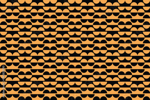 Geometric Pattern Abstract Background Geometric Background Circle Shapes and Designs Orange Colors 