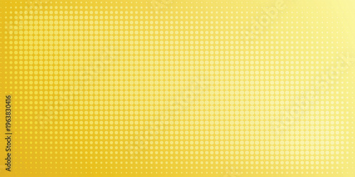 Abstract background with vibrant yellow and gold halftone dot pattern