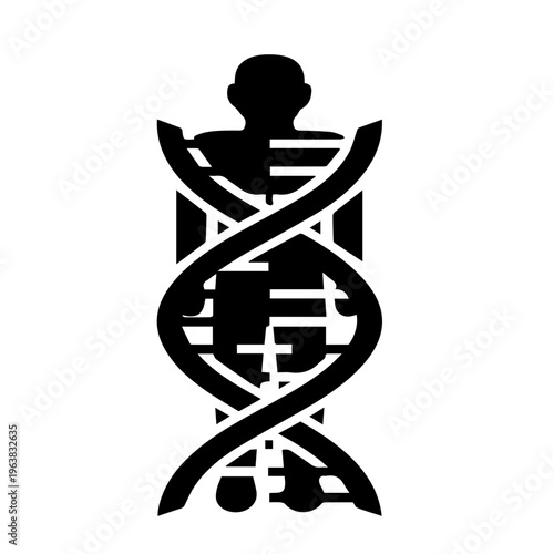 Human Genetic Code Concept