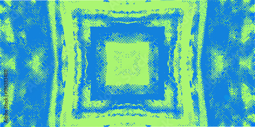 Abstract geometric pattern featuring nested rectangles with a grainy texture