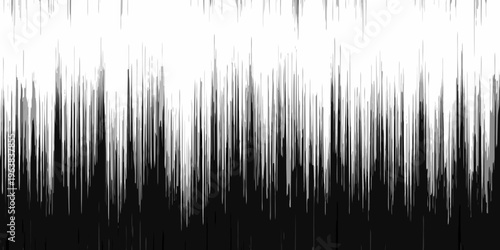 Abstract black and white vertical lines creating a textured rhythmic pattern