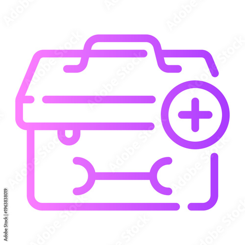 tool box gradient icon