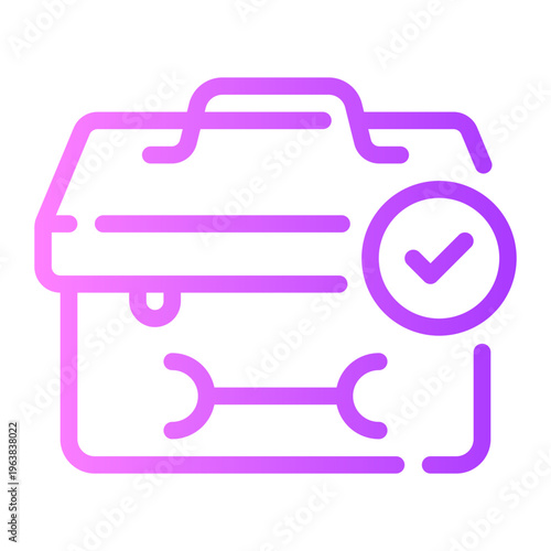 tool box gradient icon