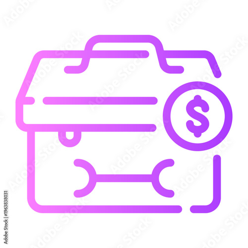 tool box gradient icon