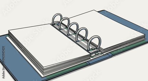 Ring Binder Notebook With Blank Pages 1.