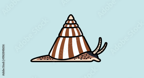 Brown and white striped beach hat.