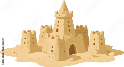 tower, sandcastle, sand, castle, beach, seaside, ocean, sea, waves, summer, vacation, holiday, fun, play, kids, children, summerfun, sandcastlefun, fortress, moat, sculpture, sandart, sandy, shore, co