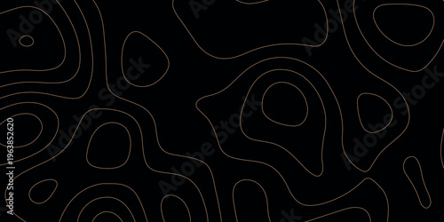 Thin beige topographic contour lines on a solid black background