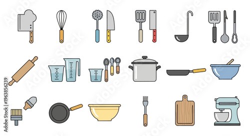 Kitchen Utensils and Cooking Tools.