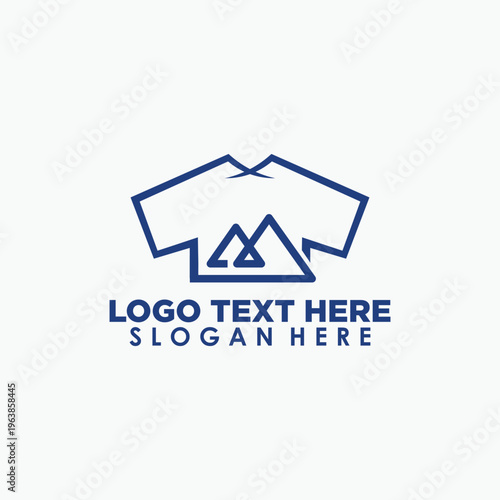 outdoor fashion style logo template, adventure icon design