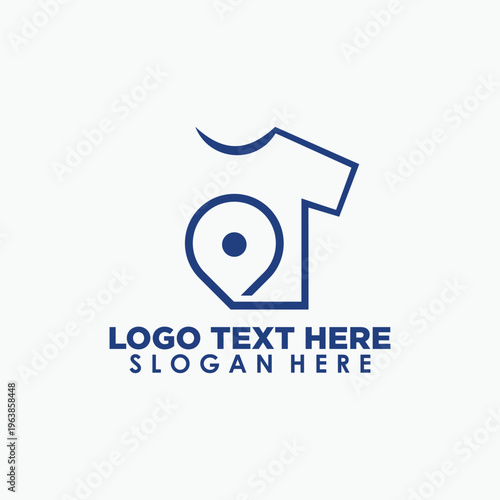t-shirt point logo design vector, fashion logos