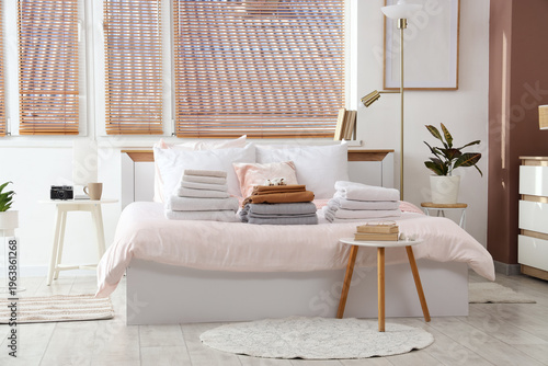 Interior of light room with...