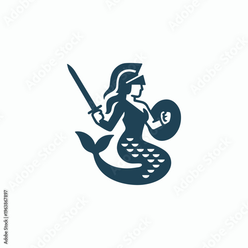 Mermaid Warrior Logo